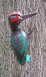 GROENE SPECHT - IJZER - STREET ART - FAIR TRADE, Tuin en Terras, Ophalen of Verzenden, Nieuw