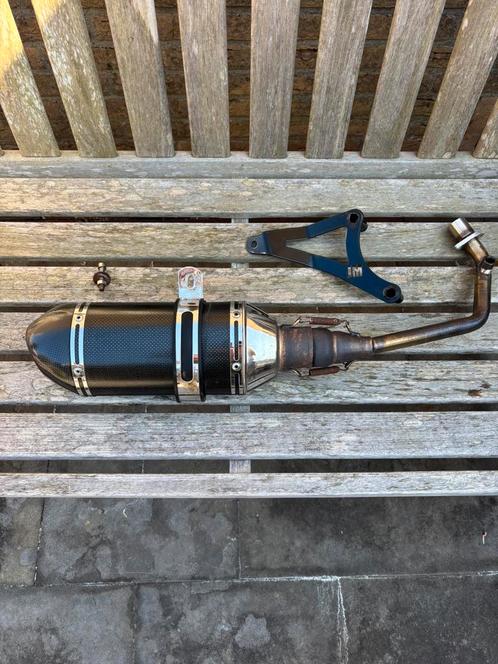 JM Tuning Vespa / Zip 50cc carbon uitlaat., Fietsen en Brommers, Brommers | Tuning en Styling, Zo goed als nieuw, Ophalen