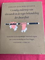 Grondig onderwijs vd aardt en regte behandeling dwarsfluit, Ophalen of Verzenden, Gelezen