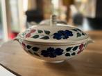 Petrus Regout Boerenbont Dekschaal mint société ceramique, Antiek en Kunst, Antiek | Servies compleet, Ophalen of Verzenden