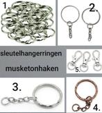 Sleutelhangerringen sleutelhangerring sleutelhanger musketon, Ophalen of Verzenden, Nieuw, Materiaal