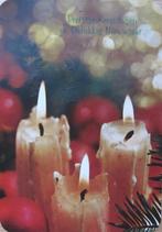 Kerst - prettige kerstdagen - drie brandende kaarsen - 1989, Verzenden, 1980 tot heden, Gelopen, Overige thema's