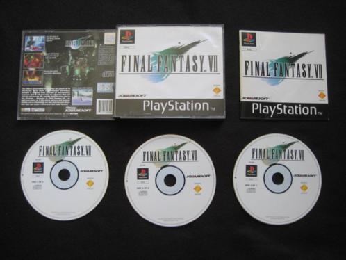 Final Fantasy VII 7 PS1 Playstation 1, Spelcomputers en Games, Games | Sony PlayStation 1, Zo goed als nieuw, Role Playing Game (Rpg)