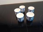 Eierdopjes Saksisch blauw ( 5x ), Huis en Inrichting, Keuken | Servies, Overige typen, Ophalen of Verzenden, Zo goed als nieuw