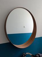 IKEA Stockholm spiegel walnootfineer 80cm diameter, Ophalen, Rond, Zo goed als nieuw, 75 tot 100 cm