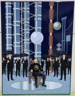 Emaille bord, Blake and Mortimer, E.P. Jacobs, 40 / 50, 2019, Verzamelen, Ophalen, Overige figuren, Nieuw, Plaatje, Poster of Sticker