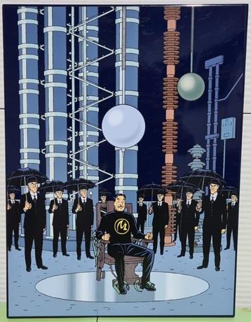 Emaille bord, Blake and Mortimer, E.P. Jacobs, 40 / 50, 2019 beschikbaar voor biedingen