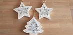 Houten kerststerren en kerstboom met lichtjes, Ophalen of Verzenden, Zo goed als nieuw