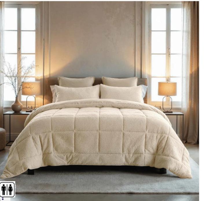 Teddybed - Crème 240 x 200 uitwarbare dekbedden, Nieuw !, Huis en Inrichting, Slaapkamer | Beddengoed, Nieuw, Deken of Dekbed