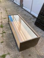 Winkel vitrine tafelvitrine toonbank vintage, Ophalen, Gebruikt, Glas, Vintage