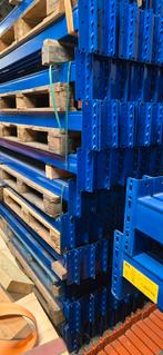 Liggers palletstelling BITO - 2700X95X50mm / 1800kg. Blauw, Ophalen, Gebruikt, IJzer