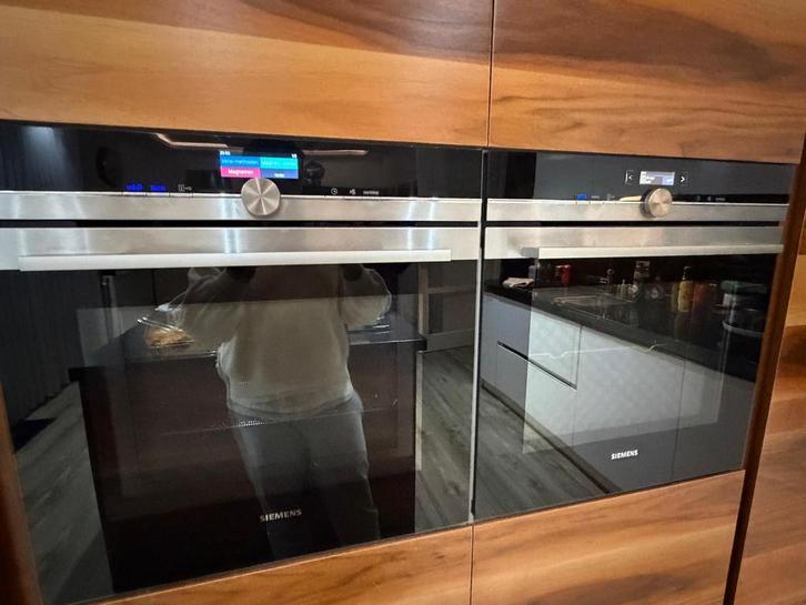 Siemens Oven Set: Combi & Normaal, Witgoed en Apparatuur, Ovens, Zo goed als nieuw, Inbouw, Oven, 45 tot 60 cm, Hete lucht, Ophalen