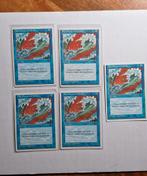 MTG 4th Edition Blue Elemental Blast 5x., Ophalen of Verzenden, Gebruikt, Meerdere kaarten