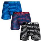 3 stuks Heren Amsterdam Boxershorts, Ophalen of Verzenden, Overige kleuren
