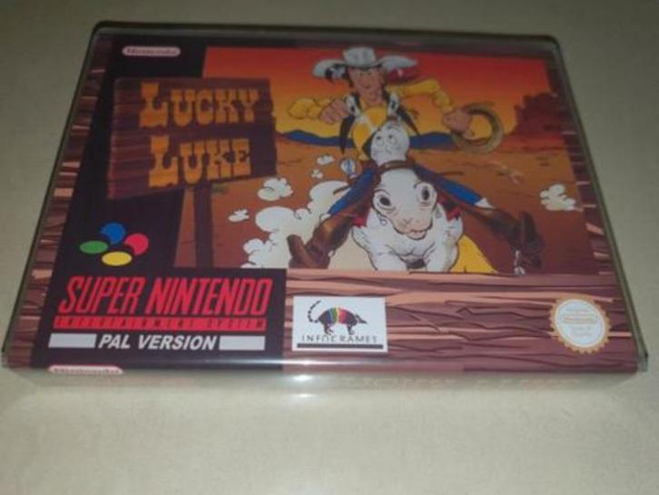 Lucky Luke SNES Game Case, Spelcomputers en Games, Games | Nintendo Super NES, Zo goed als nieuw, Avontuur en Actie, 1 speler