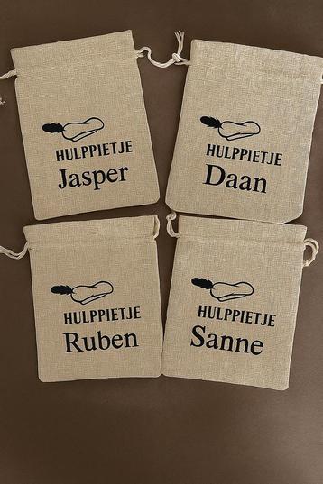 Jute zakjes met naam! beschikbaar voor biedingen