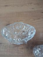Kleine kristallen bonbonniere met deksel, Antiek en Kunst, Antiek | Glas en Kristal, Ophalen