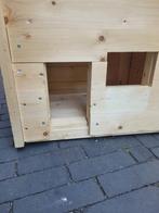 Kattenhuisje met krabpaal, Dieren en Toebehoren, Ophalen, Zo goed als nieuw