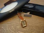 Vintage Dames Horloge Pulsar Art Deco Look Nos New Old Stock, Seiko, Leer, Staal, Polshorloge
