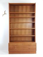 Vintage Danish bookcase | boekenkast Deens tweedelig, Verzamelen, Retro, Ophalen of Verzenden