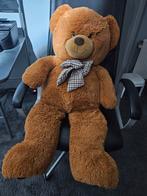 Grote Bruine Teddybeer met Strik, Kinderen en Baby's, Speelgoed | Knuffels en Pluche, Ophalen, Zo goed als nieuw, Beer