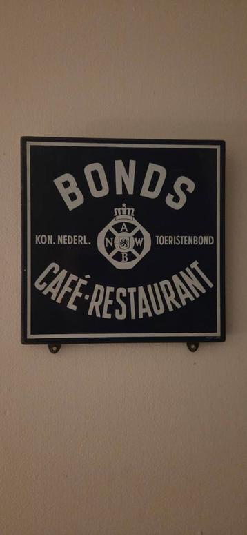 Vintage ANWB Emaille Bord - 1950s/60s beschikbaar voor biedingen