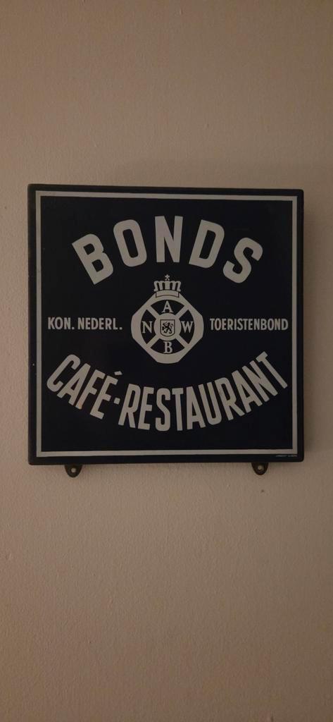 Vintage ANWB Emaille Bord - 1950s/60s, Antiek en Kunst, Antiek | Emaille, Ophalen of Verzenden