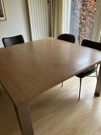 Gratis grote mooie design vierkante eettafel 150 X150, Huis en Inrichting, 100 tot 150 cm, Vierkant, Ophalen of Verzenden, Zo goed als nieuw