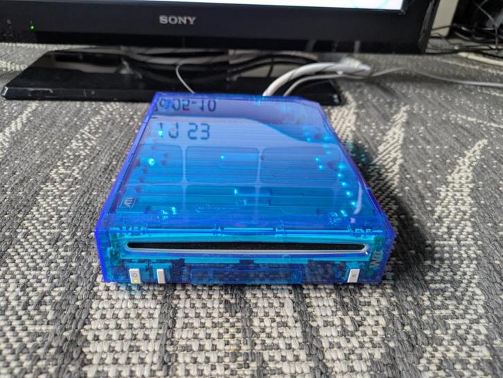 Wii Transparant Blauw NIEUWE Behuizing, Spelcomputers en Games, Spelcomputers | Nintendo Wii, Zo goed als nieuw, Zonder controller