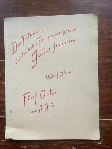 Rudolf Steiner Die Tatsache des durch Tod gegangenen 1936 beschikbaar voor biedingen