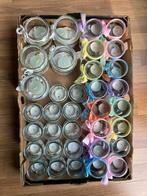 Verschillende potjes waxinelichtjes voor bruiloft/feest, Ophalen, Zo goed als nieuw, Versiering, Geboorte of Huwelijk