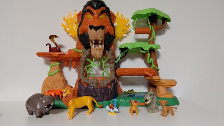Lion king disney speelset scar, Verzamelen, Poppetjes en Figuurtjes, Zo goed als nieuw, Ophalen of Verzenden