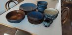 22 delig blauw aardewerk servies, Ophalen of Verzenden