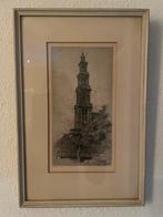 Ets Maarten Langbroek Westertoren, Amsterdam, Antiek en Kunst, Ophalen of Verzenden