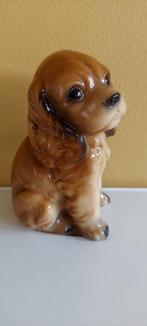 Vintage Cocker Spaniel beeld 16 cm, Ophalen of Verzenden, Zo goed als nieuw, Dier
