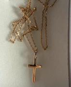 Gouden ketting met kruis hanger - Nieuw!, Ophalen of Verzenden, Nieuw, Goud, Met hanger