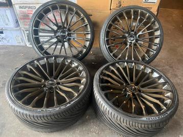 22 inch Oegineel Breyton BMW  5/6/7 velgen met banden 