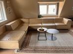 Creme kleurige elementenbank in totaal 570 lang!! Vol leer., Huis en Inrichting, Banken | Complete zithoeken, Ophalen, Zo goed als nieuw
