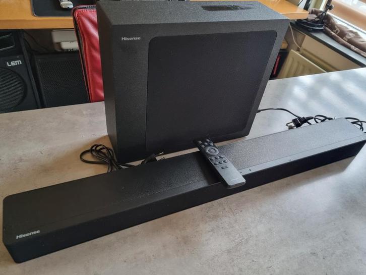 Complete Set, HISENSE HS2100 SOUNDBAR + SUBWOOFER, Nieuw!, Audio, Tv en Foto, Soundbars, Nieuw, Bluetooth, Met externe subwoofer