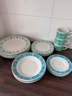 Mooi 4 persoons servies - L. DAKE, Huis en Inrichting, Keuken | Servies, Gebruikt, Ophalen of Verzenden, Overige stijlen, Aardewerk