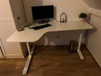 Hoek Bureau, wit, Ophalen, In hoogte verstelbaar, Zo goed als nieuw, Stabureau
