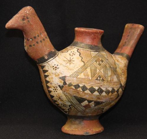 Zeldzame Berber Kabyle Askos, 19e eeuws, Antiek en Kunst, Antiek | Keramiek en Aardewerk, Ophalen of Verzenden