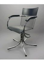 Paul Schuitema Stijlvolle Draaistoel Buisframe Gispen, Huis en Inrichting, Stoelen, Ophalen, Zwart, Metaal, Twee