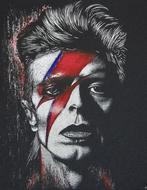 David Bowie Handgegraveerd/Geschilderd Schilderij, Verzenden