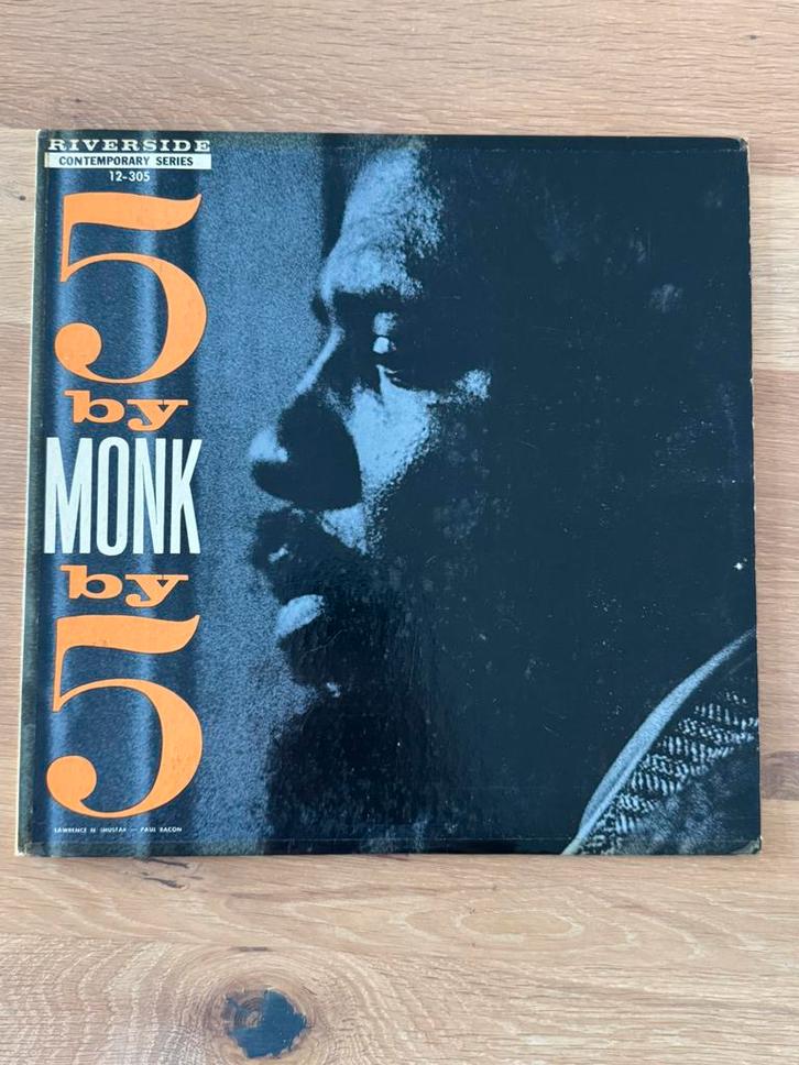 THELONIOUS MONK / 5 BY MONK BY 5 / RIVERSIDE / 1959 / MONO, Cd's en Dvd's, Vinyl | Jazz en Blues, Gebruikt, Jazz, 1940 tot 1960