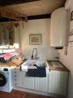 Bijkeuken met boven- en onderkasten, Huis en Inrichting, Keuken | Keukenelementen, Ophalen, Gebruikt, Wit, 200 cm of meer