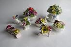 Antieke Engelse porseleinen bloemen verzameling 8 stuks, Antiek en Kunst, Antiek | Porselein, Ophalen of Verzenden