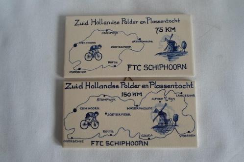 Sphinx Tegel FTC Schiphoorn 2x, Antiek en Kunst, Antiek | Wandborden en Tegels, Ophalen of Verzenden
