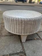 Rotan tafeltje, Huis en Inrichting, Tafels | Bijzettafels, 45 tot 60 cm, Minder dan 55 cm, Rond, Ophalen of Verzenden