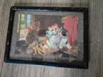 Vintage poezen prent/schilderij, Ophalen of Verzenden, Huis en Inrichting